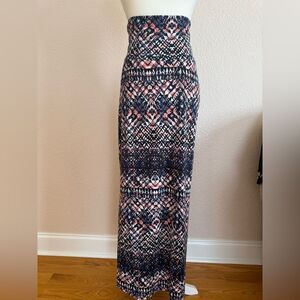 Lily Rose Black and White Maxi Skirt Resort Wear